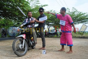rekontruksi pembunuhan