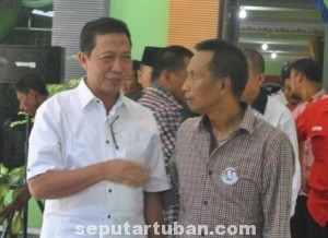 KOMPAK : Fathul Huda dan Karjo saat acara deklarasi