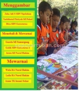 BEST OF THE BEST: Inilah daftar pemenang lomba mewarnai dan melukis PSH Terate Rayon Guwoterus. 