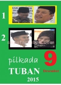 HANYA SATU: Dua pasang kandidat yang akan bertarung calam coblosan Pilkda Tuban 2015. 