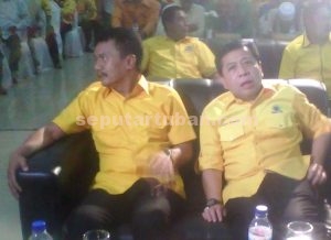 Setnov bersama Ketua DPD Golkar Jatim