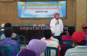 BANSOS : Acara verifikasi data penerima bantuan kambing di Balai Desa Prunggahan Kulon